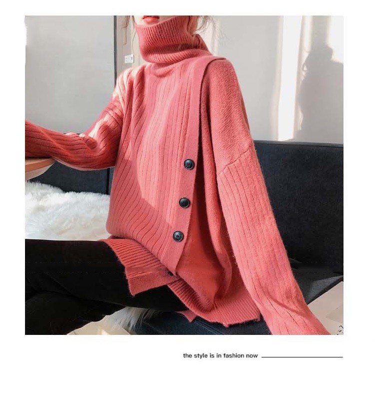 セーター ニット トップス レディース 秋冬 40代 6色 長袖セーター カジュアル ハイネック オシャレ ゆったり ロング丈セーター きれいめ 無地 大きいサイズ 