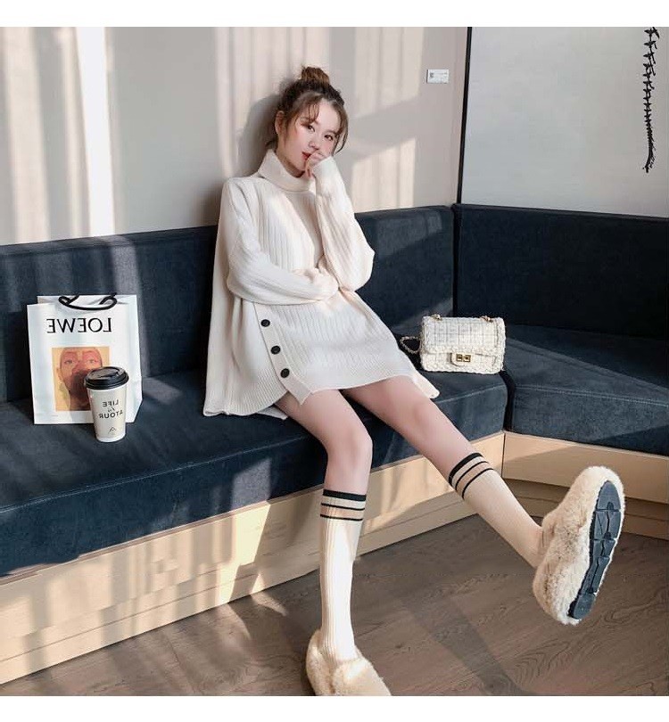 セーター ニット トップス レディース 秋冬 40代 6色 長袖セーター カジュアル ハイネック オシャレ ゆったり ロング丈セーター きれいめ 無地 大きいサイズ 