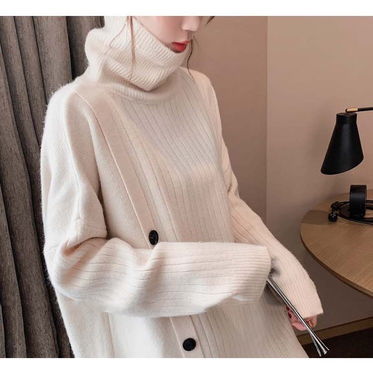 セーター ニット トップス レディース 秋冬 40代 6色 長袖セーター カジュアル ハイネック オシャレ ゆったり ロング丈セーター きれいめ 無地 大きいサイズ 