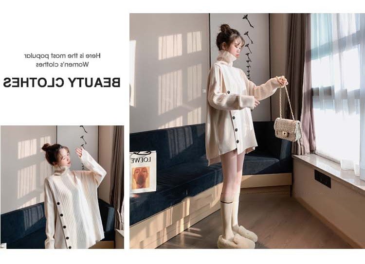 セーター ニット トップス レディース 秋冬 40代 6色 長袖セーター カジュアル ハイネック オシャレ ゆったり ロング丈セーター きれいめ 無地 大きいサイズ 