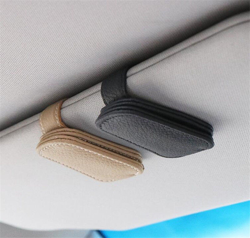 サンバイザー 収納 車 サングラスホルダー 車用 車載ホルダー ポケット めがね メガネホルダー 便利 クリップ 車内自動車 おしゃれ 