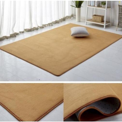 低反発 高反発 フランネルラグ 極厚 厚手 防音 フランネル ブラウン ボリュームラグ こたつ敷き布団 ドーク 遮音 厚敷 カーペット 約 10MM ラグ 大判 