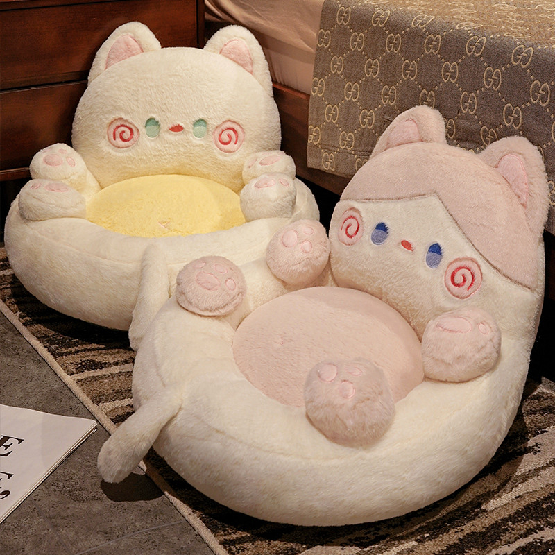 座布団 おしゃれ 座椅子 クッション 腰枕 ねこ型 ソファ 出産祝い オールシーズン インテリア 赤ちゃん ー アクッション 子供 フロ 椅子用 