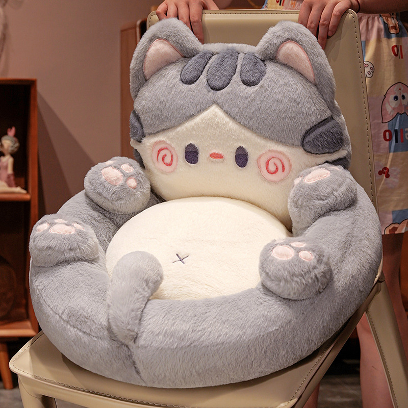 座布団 おしゃれ 座椅子 クッション 腰枕 ねこ型 ソファ 出産祝い オールシーズン インテリア 赤ちゃん ー アクッション 子供 フロ 椅子用 
