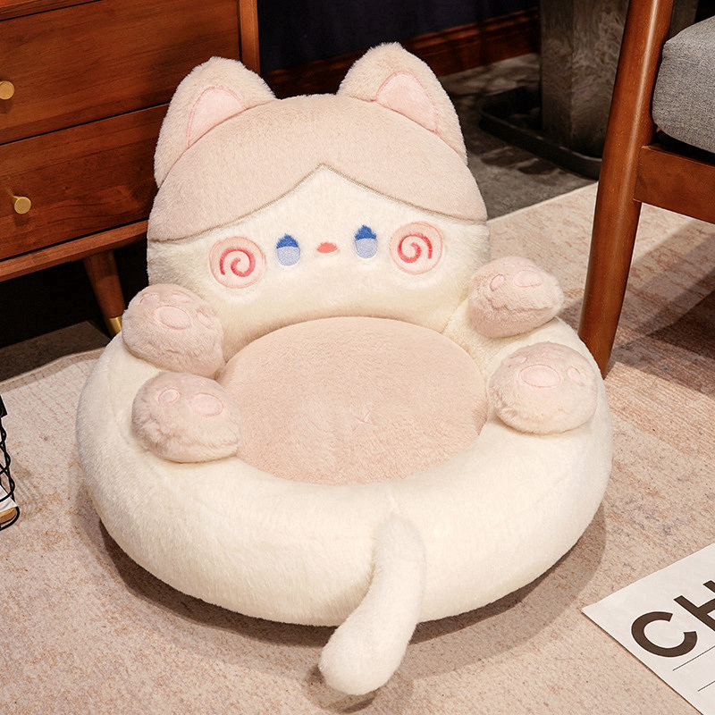 座布団 おしゃれ 座椅子 クッション 腰枕 ねこ型 ソファ 出産祝い オールシーズン インテリア 赤ちゃん ー アクッション 子供 フロ 椅子用 