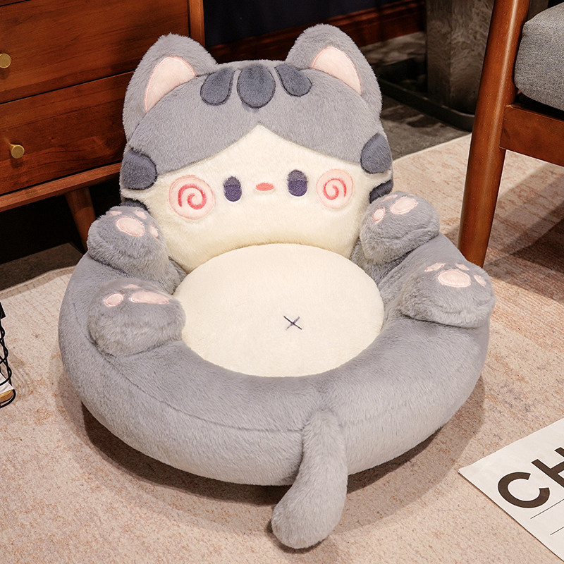 座布団 おしゃれ 座椅子 クッション 腰枕 ねこ型 ソファ 出産祝い オールシーズン インテリア 赤ちゃん ー アクッション 子供 フロ 椅子用 