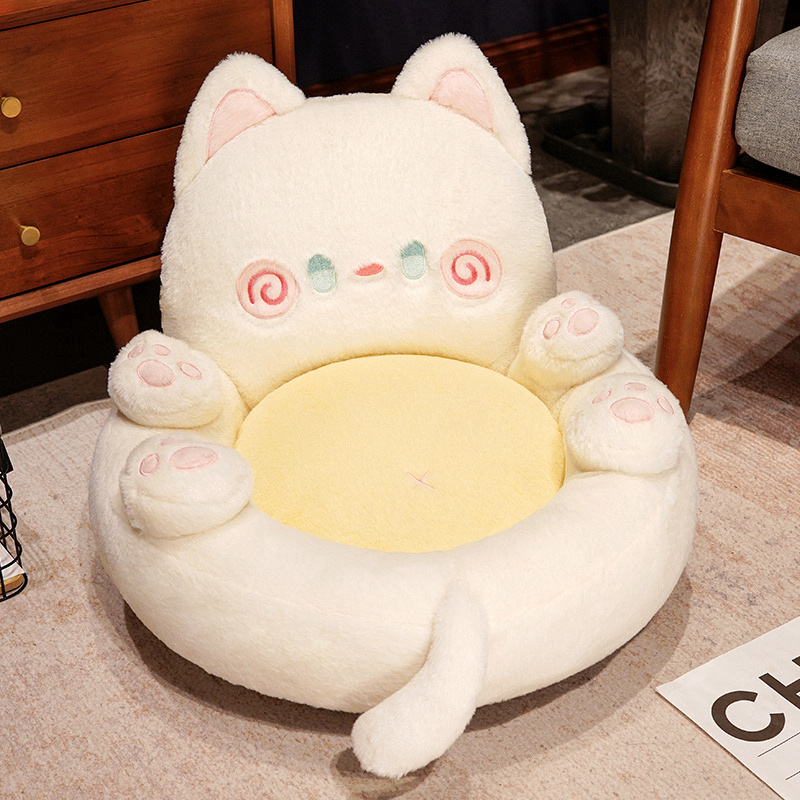 座布団 おしゃれ 座椅子 クッション 腰枕 ねこ型 ソファ 出産祝い オールシーズン インテリア 赤ちゃん ー アクッション 子供 フロ 椅子用 