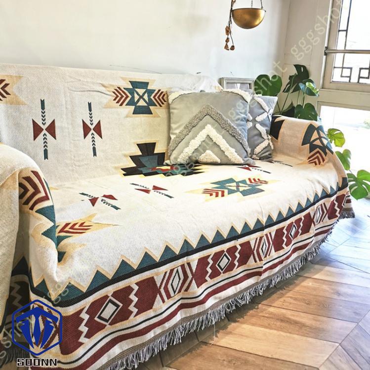 マルチカバー エスニック ソファカバー 大きい ソファーかばー 長方形 ブランケット シンプル ほこり 多機能 保護 ベッドカバー カウチ おしゃれ キズ汚れ防止 