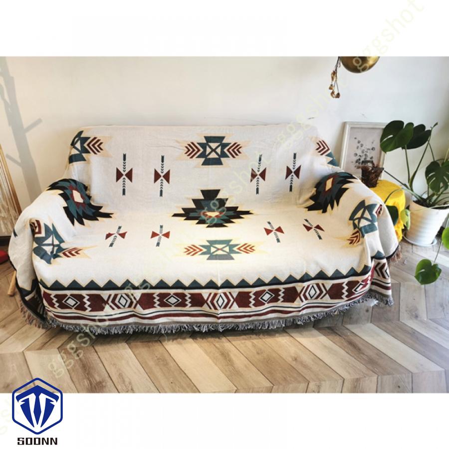 マルチカバー エスニック ソファカバー 大きい ソファーかばー 長方形 ブランケット シンプル ほこり 多機能 保護 ベッドカバー カウチ おしゃれ キズ汚れ防止 