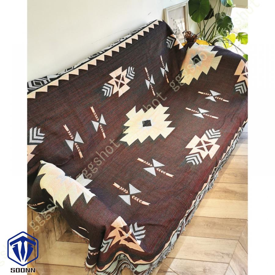 マルチカバー エスニック ソファカバー 大きい ソファーかばー 長方形 ブランケット シンプル ほこり 多機能 保護 ベッドカバー カウチ おしゃれ キズ汚れ防止 