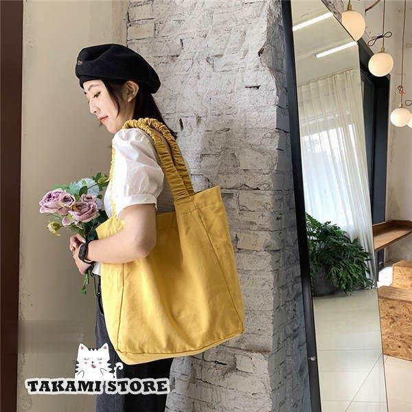 エコバッグ トートバッグ レディース 手提げバッグ ゴムショルダーベルト 折りたたみ キャン無地 軽量 大容量 ショッピングバッグ 買い物バッグ 