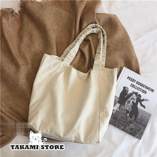 エコバッグ トートバッグ レディース 手提げバッグ ゴムショルダーベルト 折りたたみ キャン無地 軽量 大容量 ショッピングバッグ 買い物バッグ 