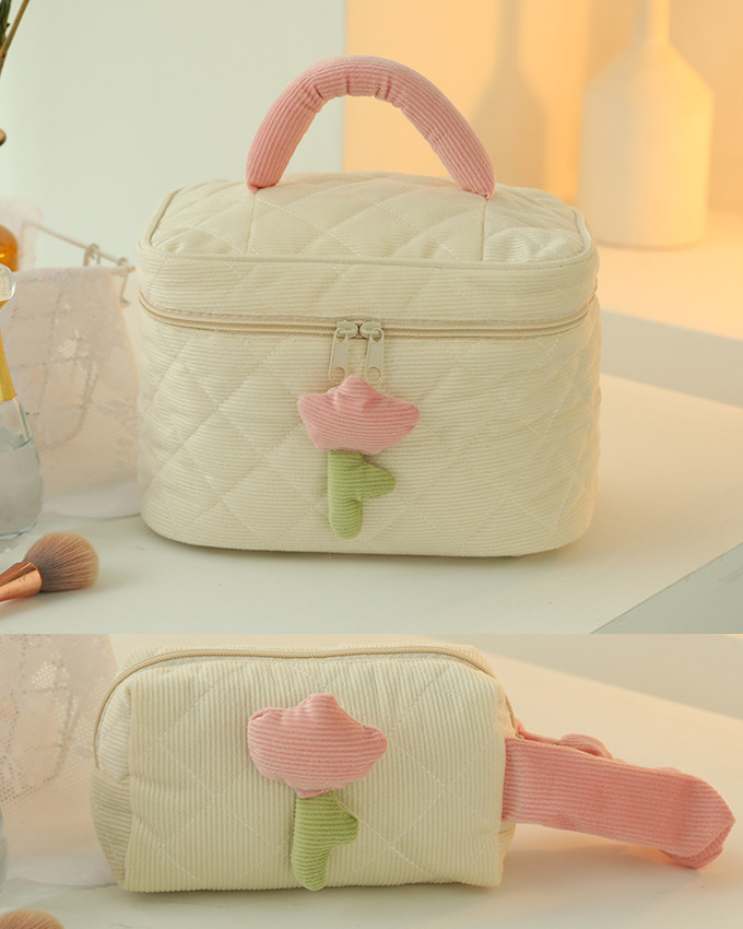 2023 新作 ミニ バッグ ポーチ ２点セット メイクポーチ ポーチ コスメ ポーチ コーデュロイ ボックス 箱型 キルティング おむつ 化粧ポーチ ミニバッグ キルト 