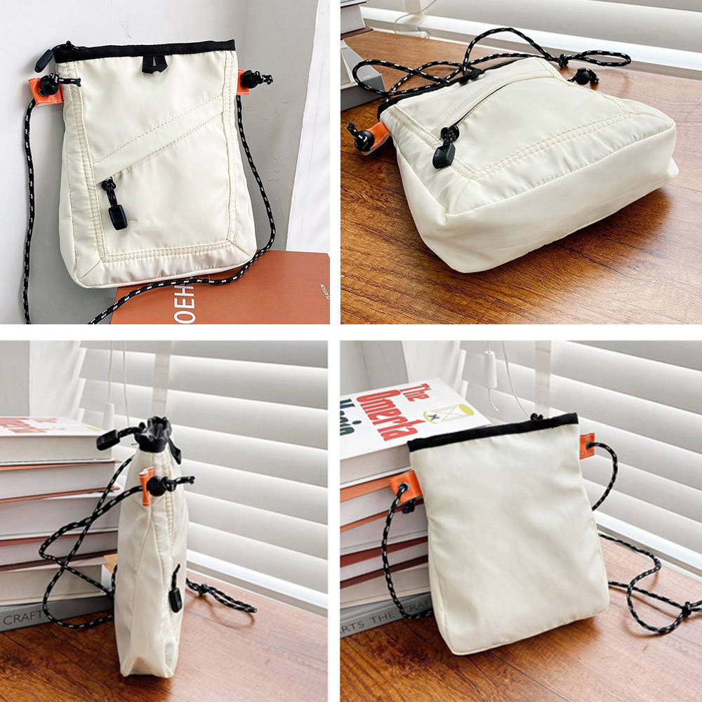 ミニショルダーバッグ軽量ナイロンバッグ 。可  