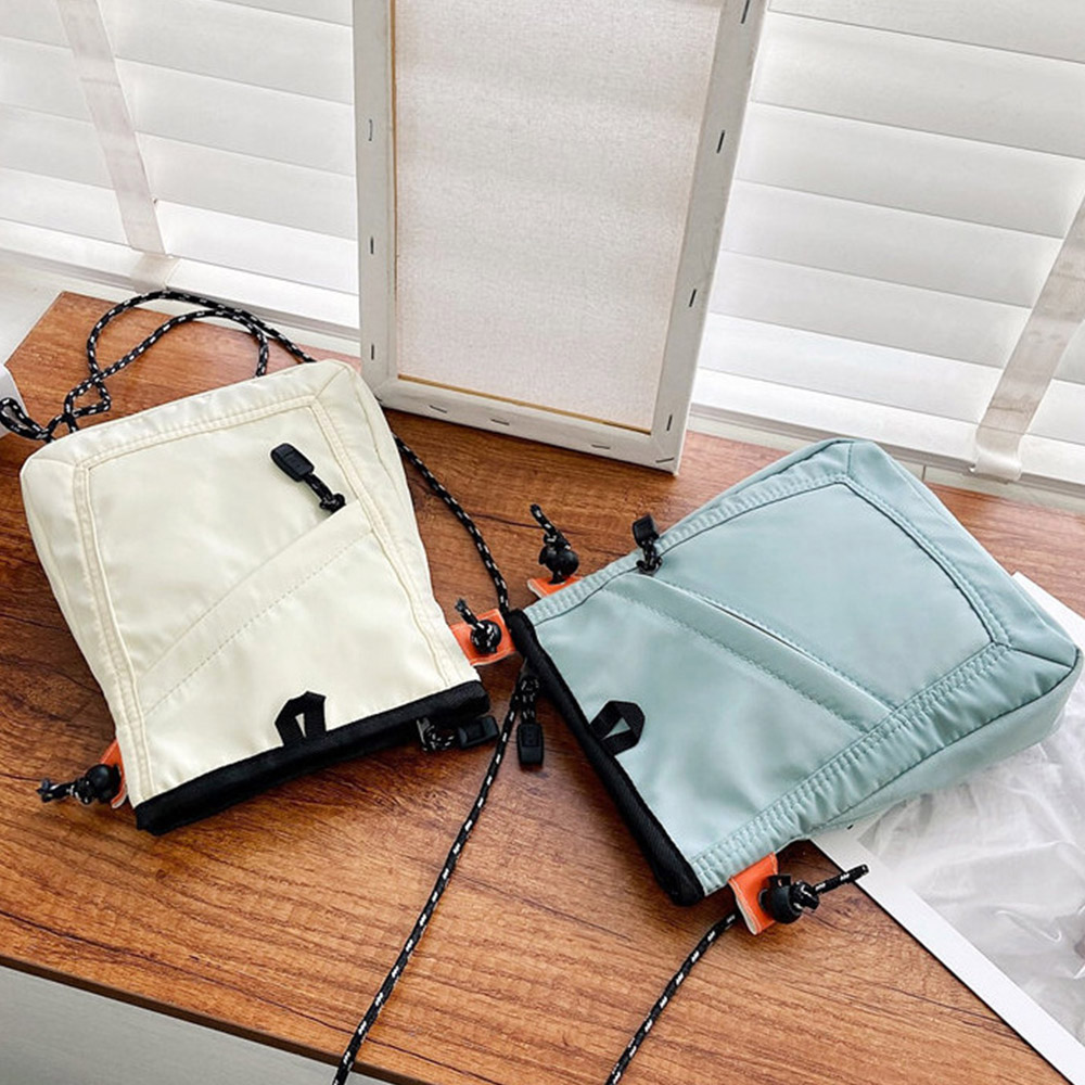 ミニショルダーバッグ軽量ナイロンバッグ 。可  