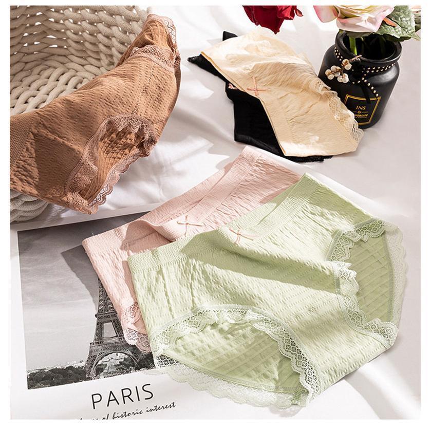 ショーツ レディース 4枚セット インナー 可愛い 女の子 薄手 抗菌 フィット感伸縮性 サラサラ 学生 快適 柔らかい 消臭 レース リボン 