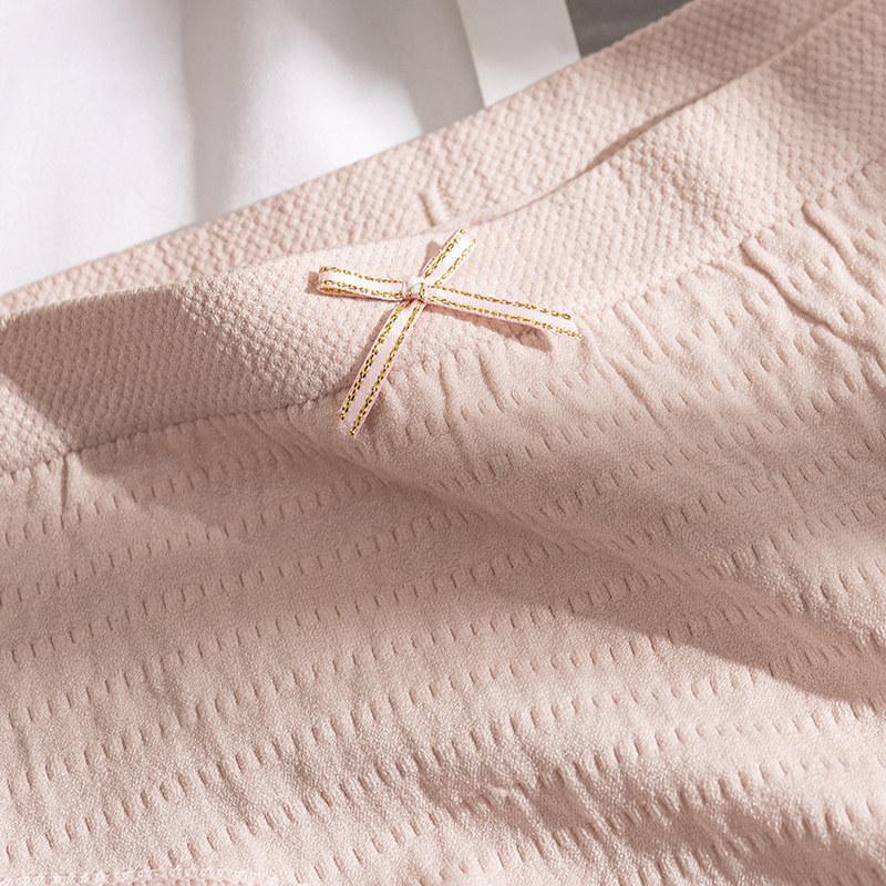 ショーツ レディース 4枚セット インナー 可愛い 女の子 薄手 抗菌 フィット感伸縮性 サラサラ 学生 快適 柔らかい 消臭 レース リボン 