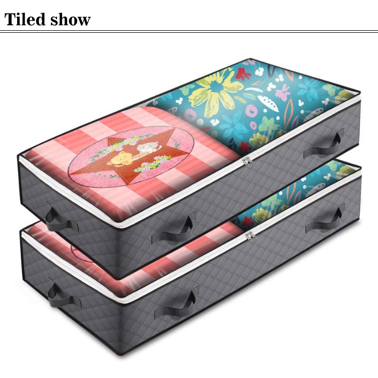 3個セット 布団収納袋 布団収納ボックス 収納 ベッド下収納 収納 布団収納ケース 持ち手付き 通気 おしゃれ ふとん 布団収納ケース クローゼット 