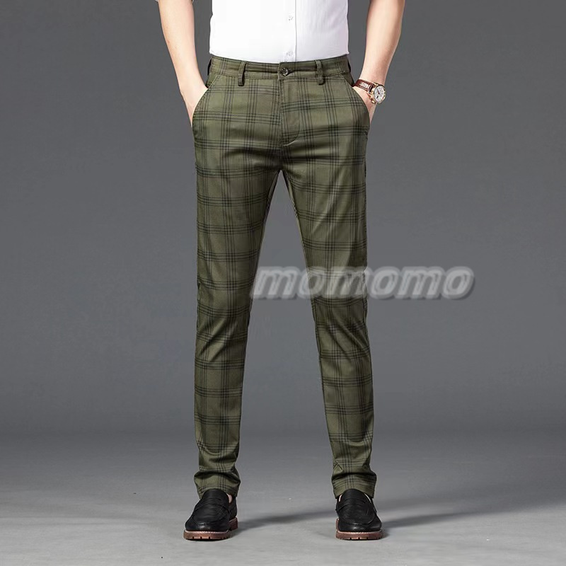 スラックス メンズ スリムパンツ 細身 美脚 ボおしゃれ 男性 紳士パンツ チェック柄 ビジネスパンツ春夏秋 ストライプ ウォッシャブル クールビズ 