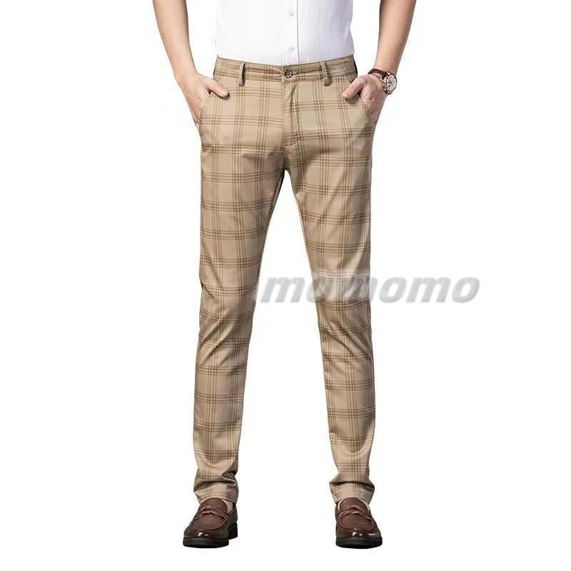 スラックス メンズ スリムパンツ 細身 美脚 ボおしゃれ 男性 紳士パンツ チェック柄 ビジネスパンツ春夏秋 ストライプ ウォッシャブル クールビズ 