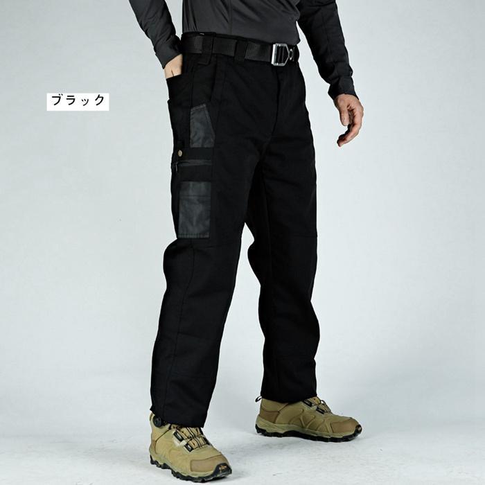 カーゴパンツ カジュアル メンズ パンツ 防水 撥水加工 ワークパンツ 耐摩耗 アウトドア 作業着 男性 マルチポケット 