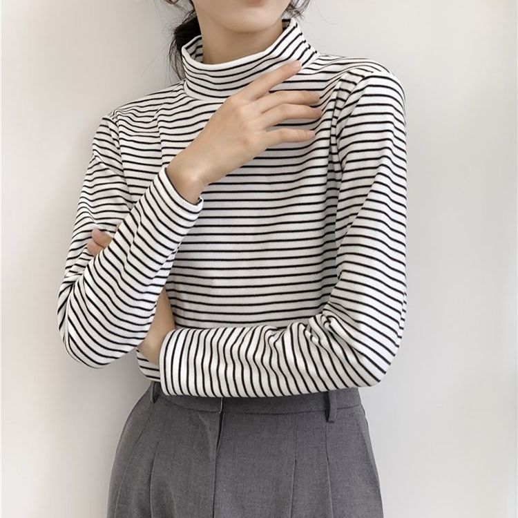 レディース 春 夏 秋 トップス Tシャツ 通勤 ボーダー 長袖 クルーネック フレアスリーブ カットソー ロングスリーブ オフィスカジュアル 