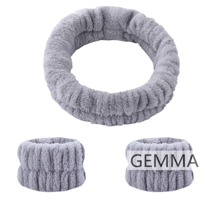 洗顔用リストバンド ヘアバンド 手首用バンド 袖濡れ防止 吸水バンド 無地 ストレッチ良い 腕ひじ かわいい 柔らかい 洗顔 服濡れず 翌日発送 洗面 