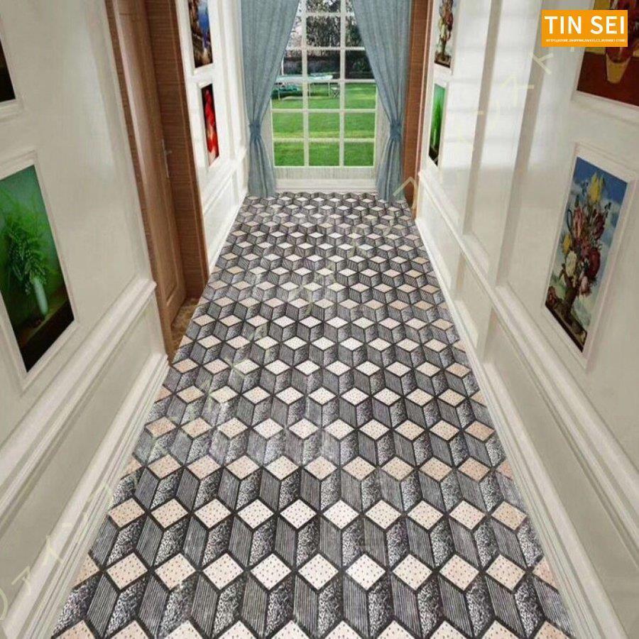 廊下敷きカーペット 幾何柄 民族柄 ロングマット 洗える 滑り止め付 廊下 高級 防音 じゅうたん キッチンマット オールシーズン ラグマット マット 北欧風 