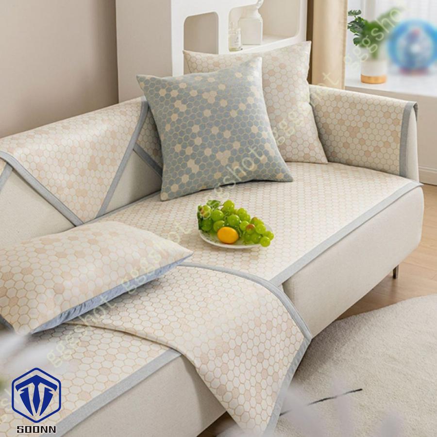 ソファカバー マルチカバー 肘付き シンプル チェア 接触冷感 夏 模様替え かけるだけ カウチカバー クッションカバー 1ピース ソファーカバー 背もたれカバー 