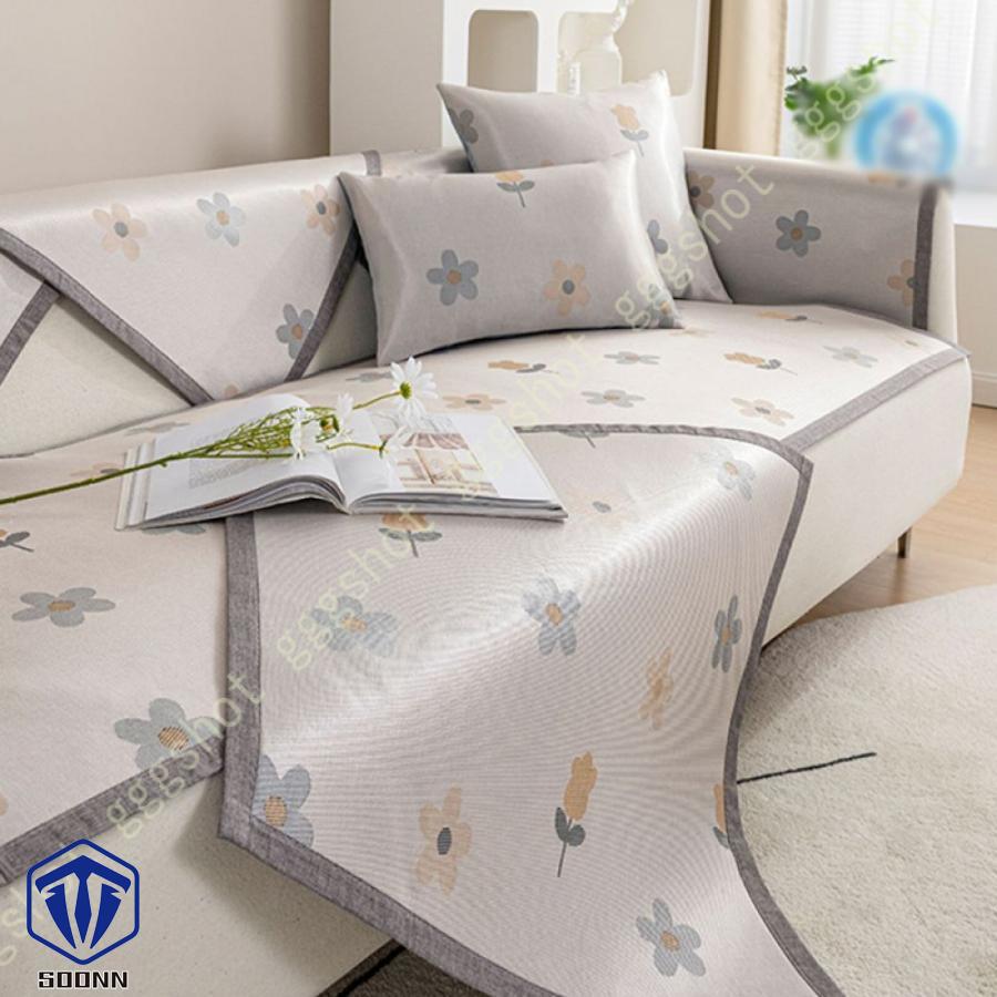 ソファカバー マルチカバー 肘付き シンプル チェア 接触冷感 夏 模様替え かけるだけ カウチカバー クッションカバー 1ピース ソファーカバー 背もたれカバー 