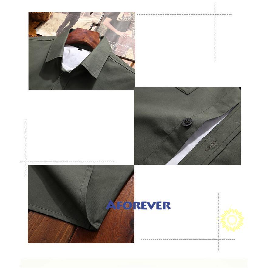 長袖シャツ メンズ ミリタリーシャツ 無地 シャツ ワークシャツ 秋服 50代 秋 春服 ファッション 長袖 トップス カジュアルシャツ 大きいサイズ 40代 
