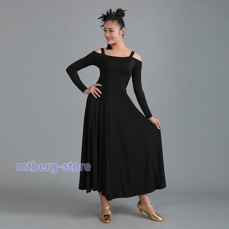 社交ダンス衣装 社交ダンスドレス モダンドレス ダンスウェア ダンスウエア 社交ダンス 練習着 スタンダードドレス 社交ダンス競技用のドレス 