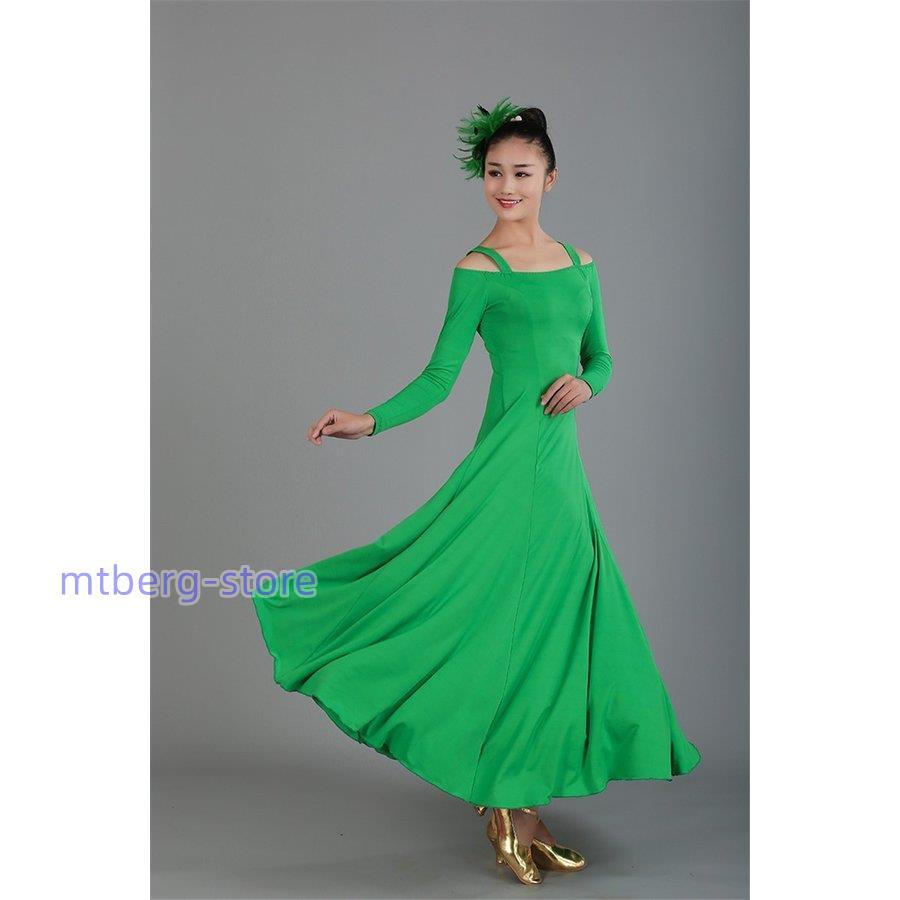 社交ダンス衣装 社交ダンスドレス モダンドレス ダンスウェア ダンスウエア 社交ダンス 練習着 スタンダードドレス 社交ダンス競技用のドレス 