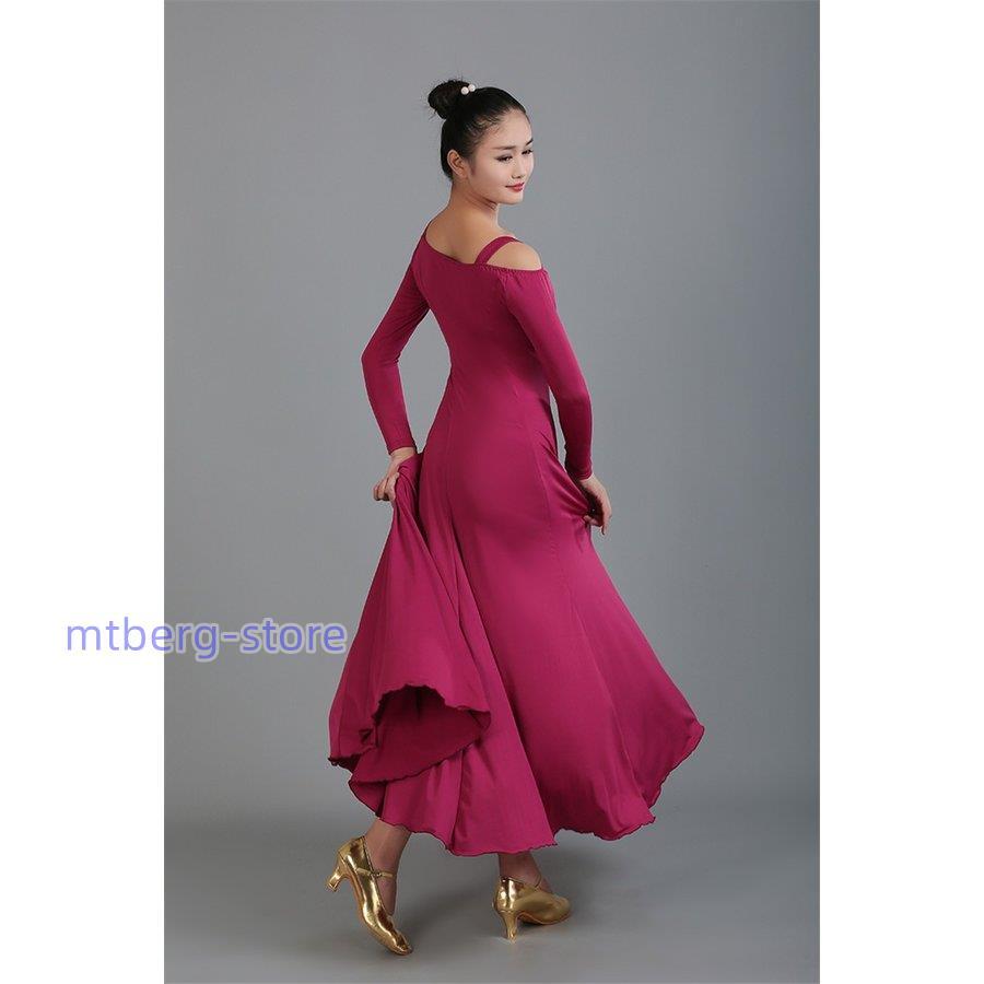 社交ダンス衣装 社交ダンスドレス モダンドレス ダンスウェア ダンスウエア 社交ダンス 練習着 スタンダードドレス 社交ダンス競技用のドレス 