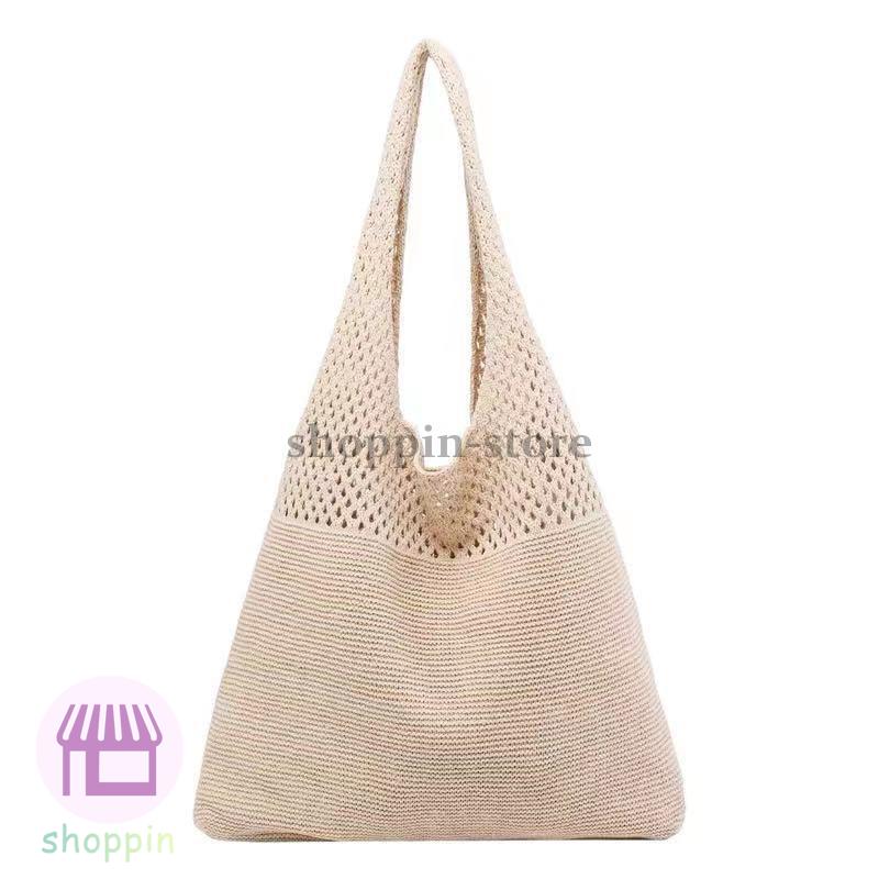 トートバッグ 大容量 肩掛けバッグ 編み 大きめ レディース 肩掛け 軽量 お洒落 通勤通学 エコバッグ 旅行 手提げ カジュアル ショルダーバッグ 