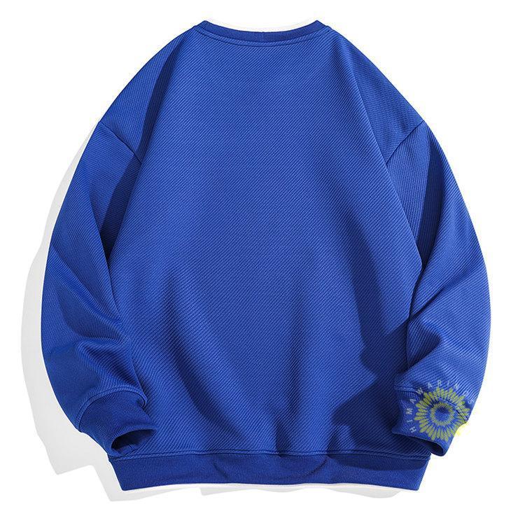 スウェットシャツ トレーナー メンズ 長袖 プルオーバー 重ね着風 丸首 カジュアル 2023 ゆったり おしゃれ 秋 トップス 無地 秋服 