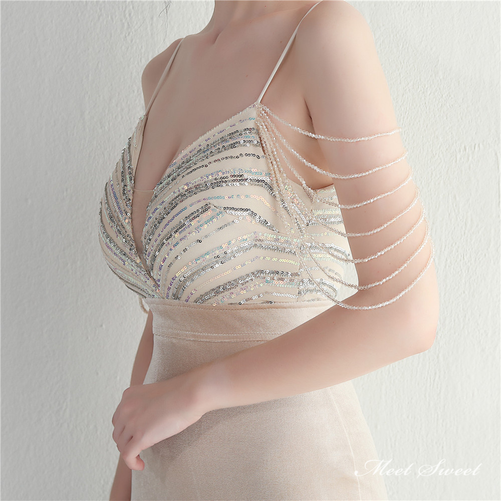 カラードレス マーメイドドレス パーティードレス カラオケ キャミソール ビーズ 結婚式 イブニングドレス スリット 二次会 ウェディングドレス 