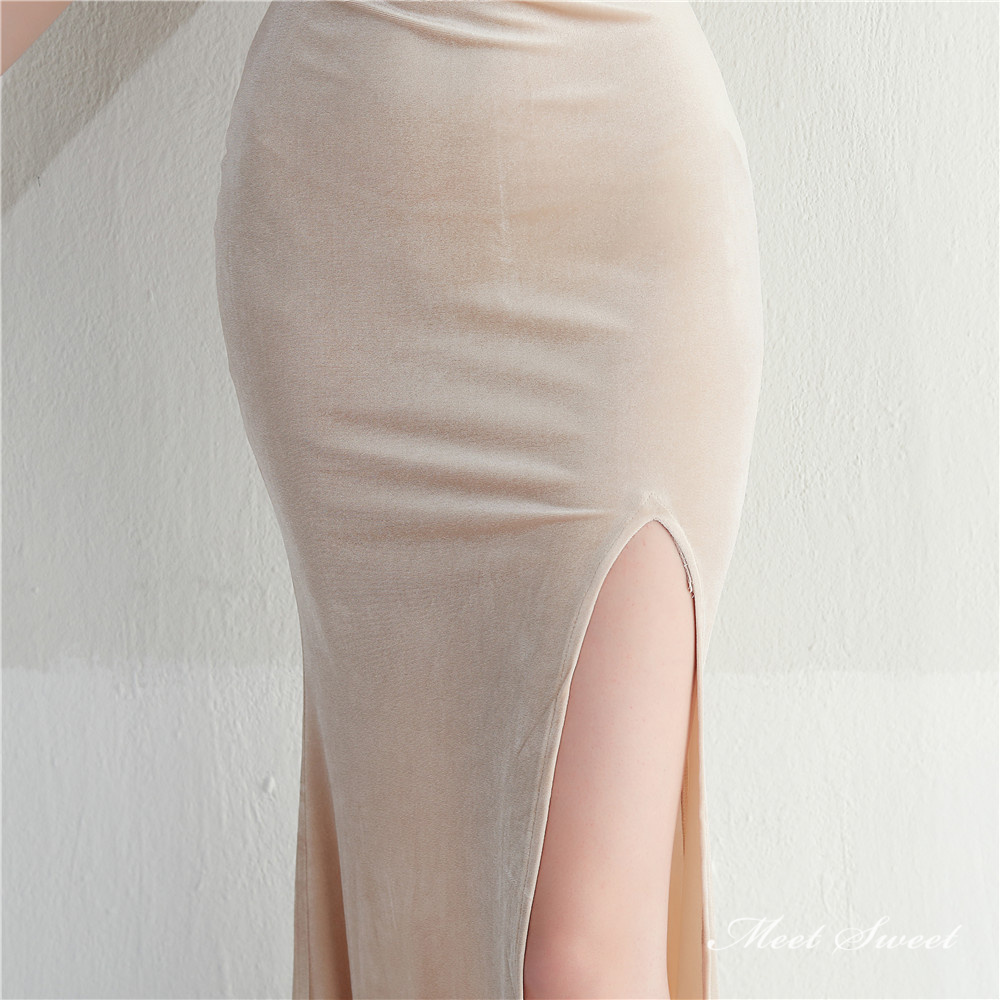 カラードレス マーメイドドレス パーティードレス カラオケ キャミソール ビーズ 結婚式 イブニングドレス スリット 二次会 ウェディングドレス 