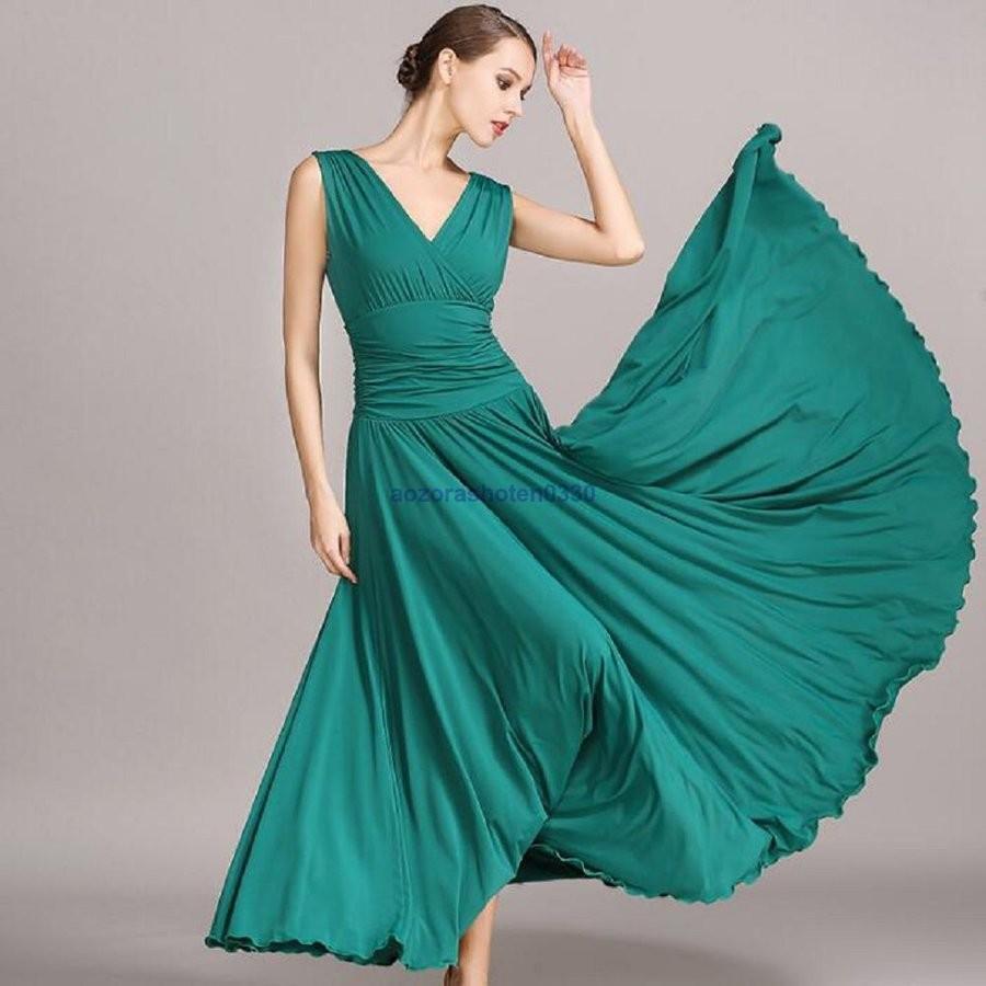 社交ダンス 衣装 練習着 ダンスウェア ステージ衣装 競技会 パーティー舞台衣装 演出服 ワンピース モダンドレス 社交ダンス 競技用 レディース 