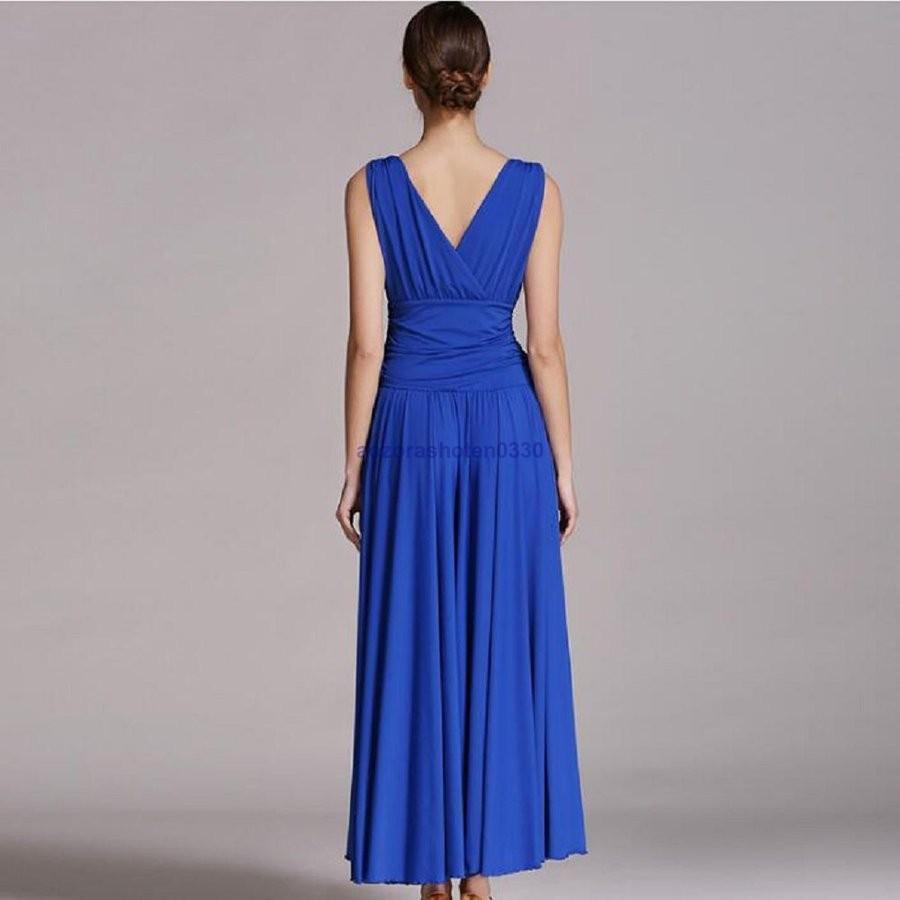 社交ダンス 衣装 練習着 ダンスウェア ステージ衣装 競技会 パーティー舞台衣装 演出服 ワンピース モダンドレス 社交ダンス 競技用 レディース 