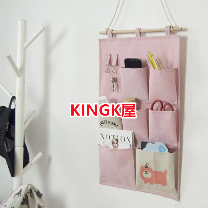 ウォールポケット 壁掛け 7ポケット 綿麻 鍵置き インテリア 壁収納 文房具 ジュートシンプル 可愛い 見せる収納 PE 小物 定番 