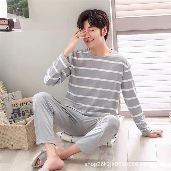 パジャマ メンズ 長袖 前開き ルームウェア 秋 コットン 男性 プレゼント 男の子 紳士 春 父の日 ソフト 