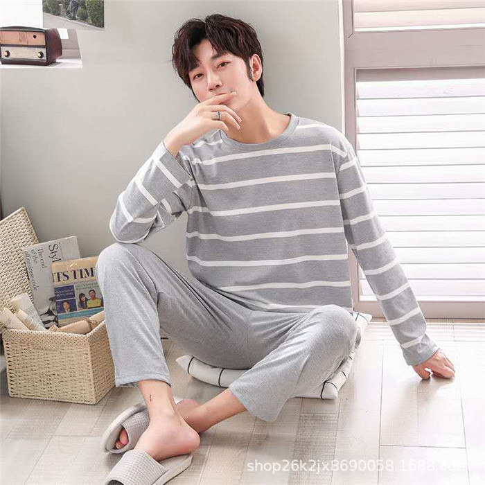 パジャマ メンズ 長袖 前開き ルームウェア 秋 コットン 男性 プレゼント 男の子 紳士 春 父の日 ソフト 