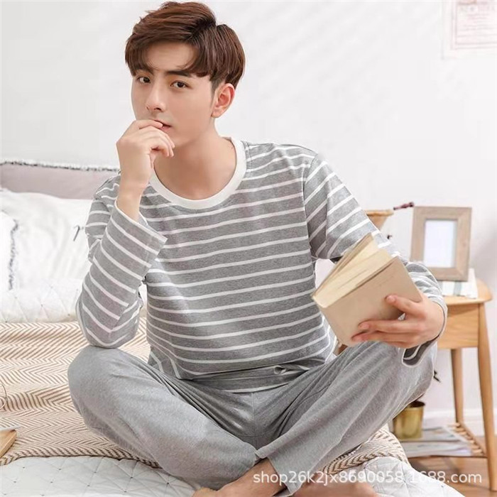 パジャマ メンズ 長袖 前開き ルームウェア 秋 コットン 男性 プレゼント 男の子 紳士 春 父の日 ソフト 