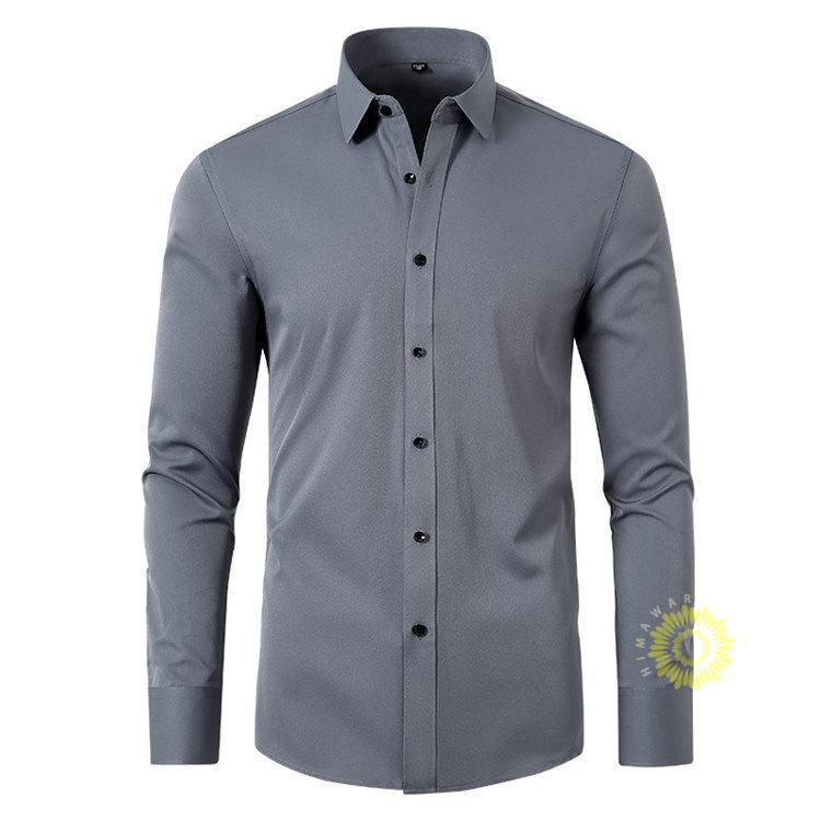 ワイシャツ メンズ 長袖 ビジネス 無地シャツ トップス カジュアルシャツ 紳士服 極ラクの着心地 伸縮 結婚式 長袖シャツ パーティー ストレッチ 