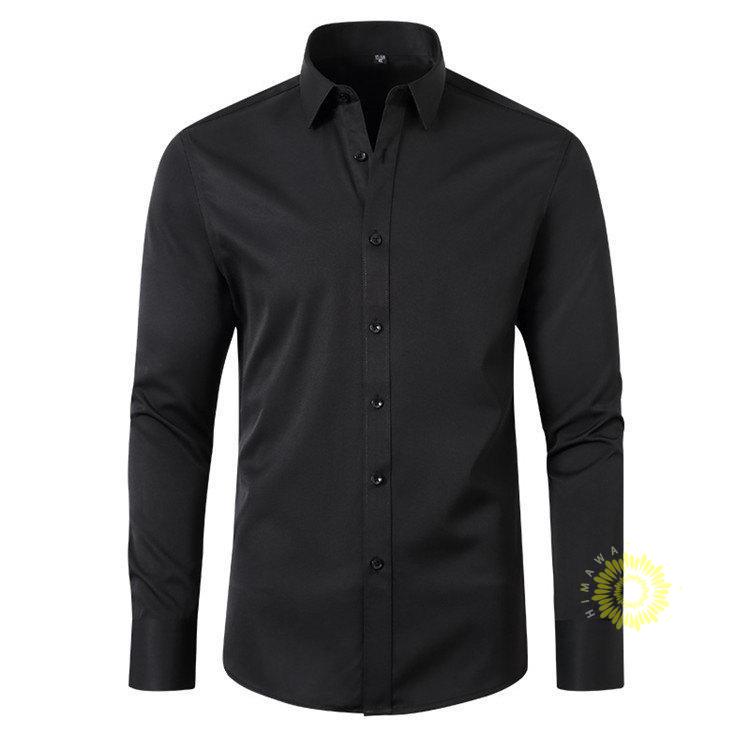 ワイシャツ メンズ 長袖 ビジネス 無地シャツ トップス カジュアルシャツ 紳士服 極ラクの着心地 伸縮 結婚式 長袖シャツ パーティー ストレッチ 