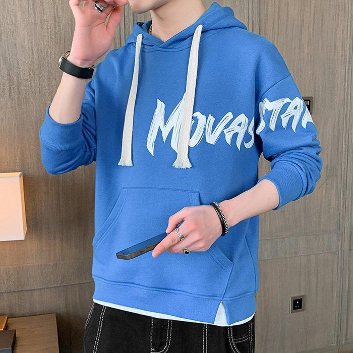 長袖 フード付きメンズ クルーネック メンズおしゃれ スウェット 英文字 カジュアル 秋冬 