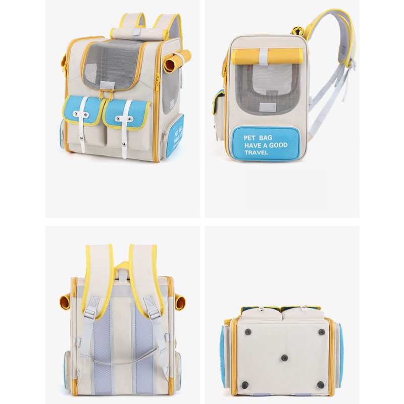 ペットキャリーバッグ リュックバッグ 軽量 猫 犬 ウサギ キャンプ 小型犬 小型 ペット用品 外出 ケース 旅行 犬用 通院 かわいい 持ち運び お出かけ 