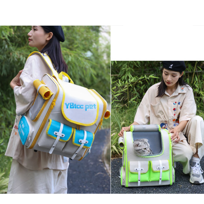 ペットキャリーバッグ リュックバッグ 軽量 猫 犬 ウサギ キャンプ 小型犬 小型 ペット用品 外出 ケース 旅行 犬用 通院 かわいい 持ち運び お出かけ 