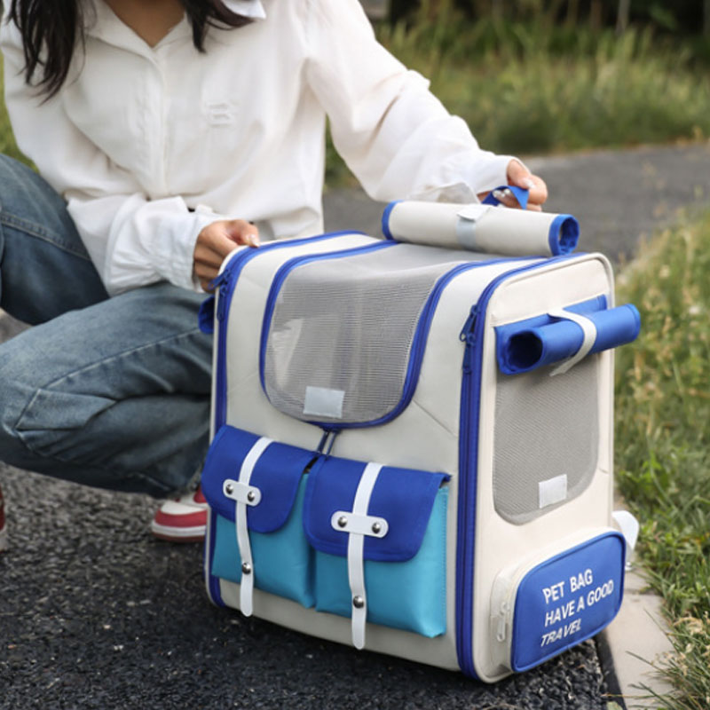 ペットキャリーバッグ リュックバッグ 軽量 猫 犬 ウサギ キャンプ 小型犬 小型 ペット用品 外出 ケース 旅行 犬用 通院 かわいい 持ち運び お出かけ 